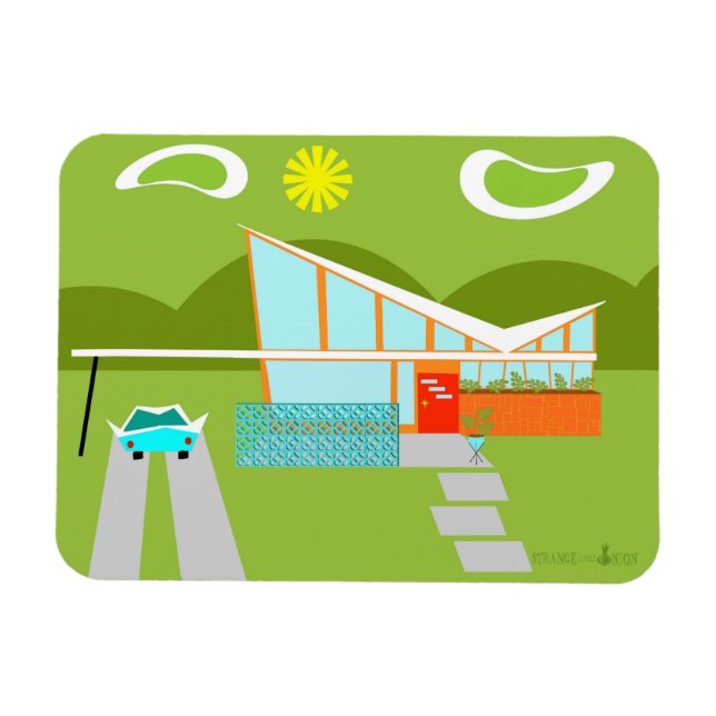 Magnet Flexible Aimant flexible de la maison de Palm Springs (Horizontal)