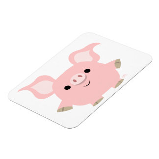 Magnet Flexible Aimant flexible de porc à cartons courts mignons