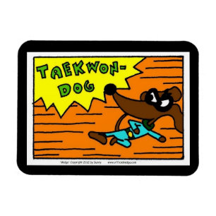 Magnet Flexible Aimant flexible du moucheron TAEKWON-DOG