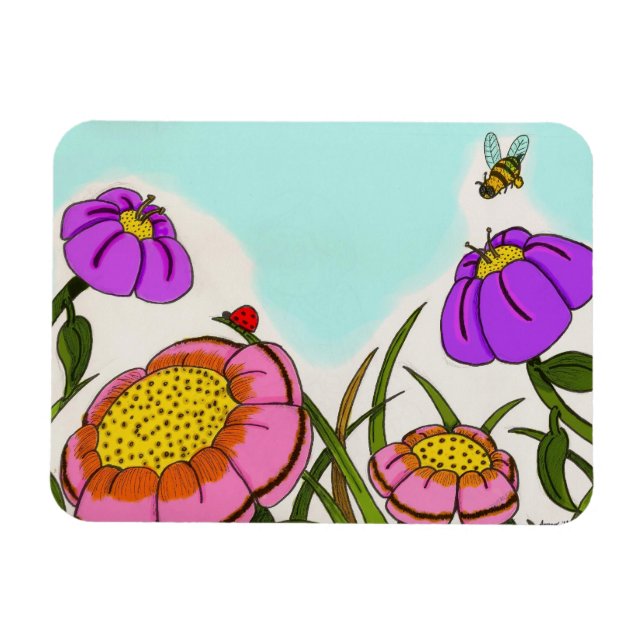Magnet Flexible Aimant flexible Flower Meadow (Horizontal)
