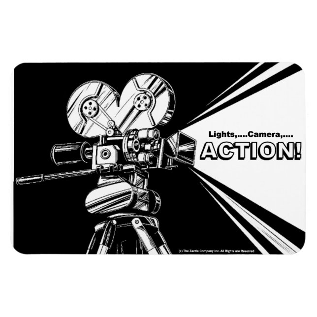 Magnet Flexible Aimant flexible graphique de caméra (Horizontal)