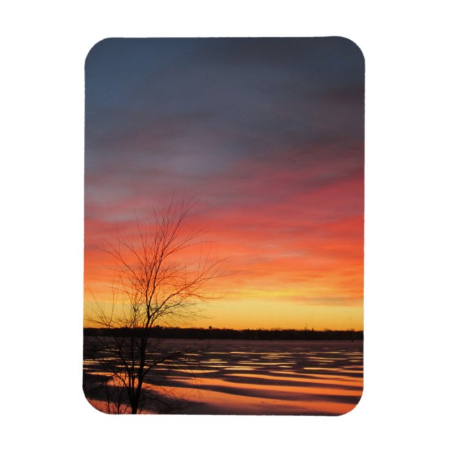 Magnet Flexible Aimant flexible Ice Lake Sunset (Vertical)