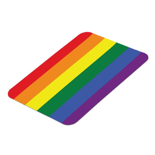 Magnet Flexible Aimant flexible LGBT Pride (horizontal) (Côté Gauche)