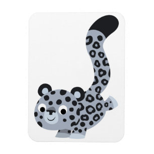 Magnet Flexible Aimant flexible mignon de léopard de neige de
