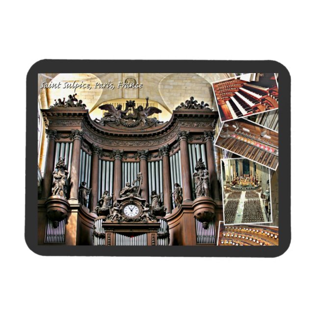 Magnet Flexible Aimant flexible orgue Paris (Horizontal)