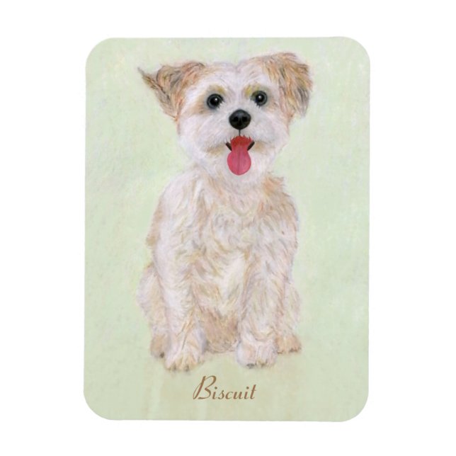 Magnet Flexible Aimant flexible pour chien Morkie (Vertical)