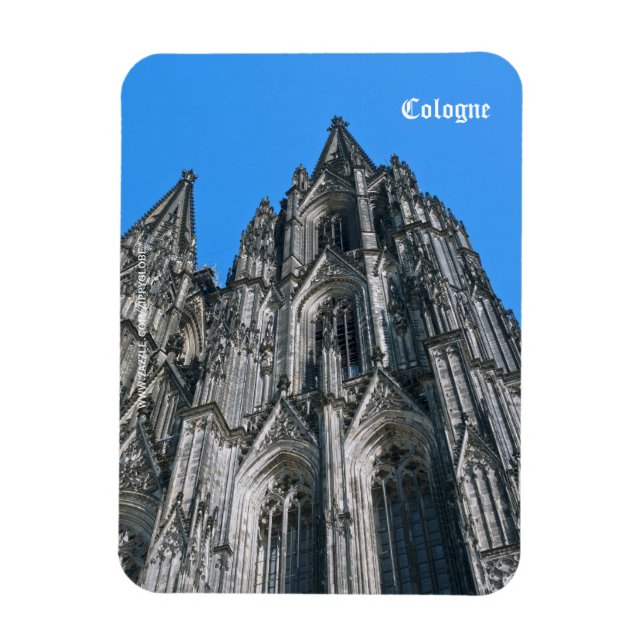 Magnet Flexible Aimant flexible premium de la cathédrale de Cologn (Vertical)