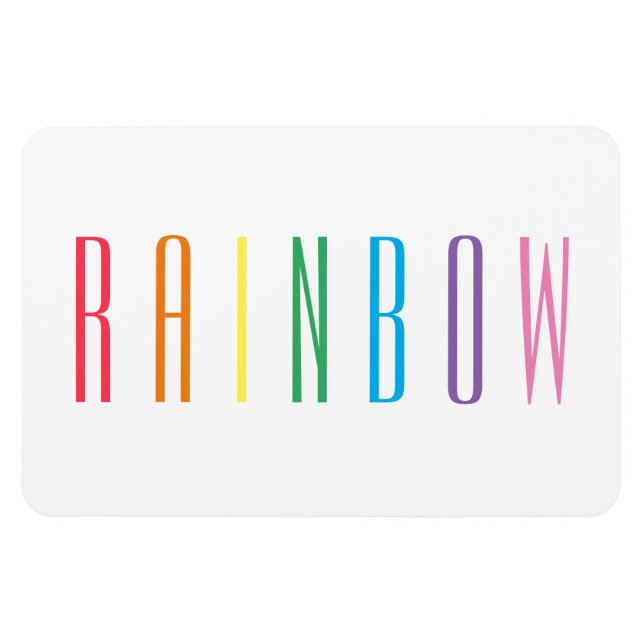 Magnet Flexible Aimant flexible RAINBOW 4x6 (Horizontal)