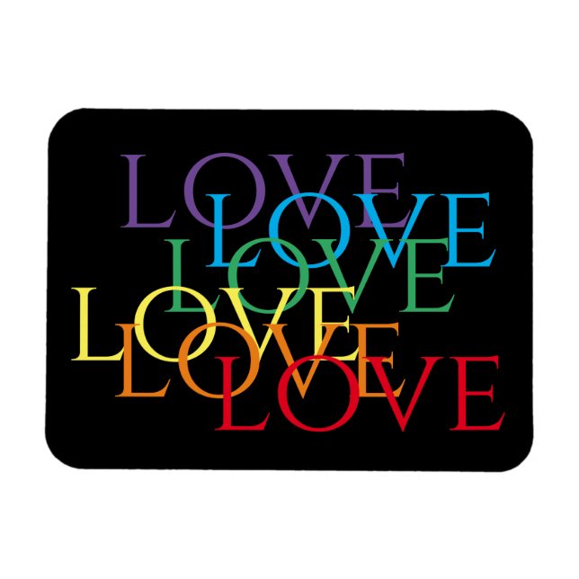 Magnet Flexible Aimant flexible RAINBOW LOVE II 3x4 (Horizontal)
