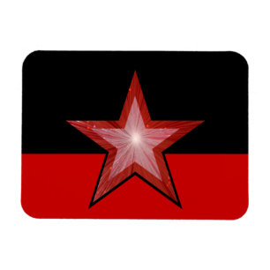 Magnet Flexible Aimant flexible Red Star noir rouge