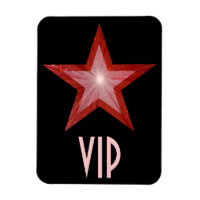 Aimant flexible Red Star 'VIP' noir