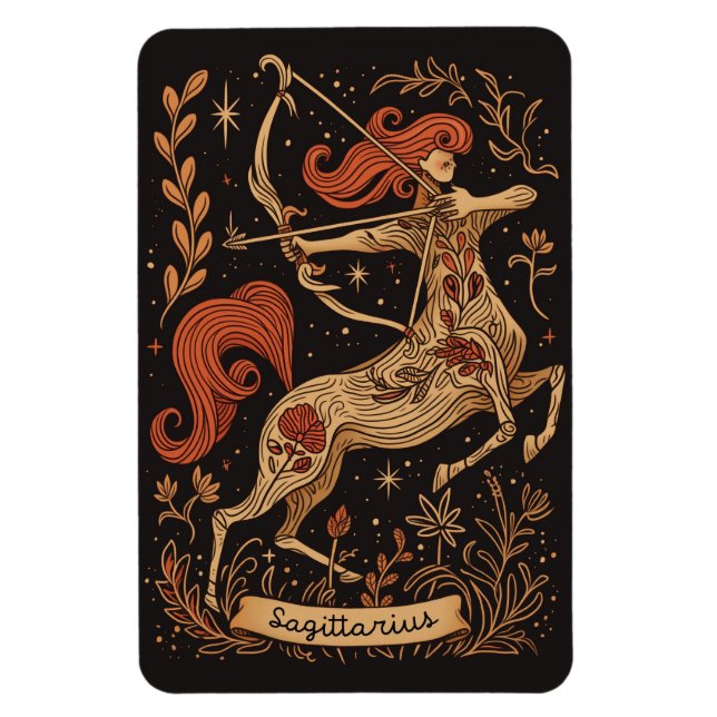 Magnet Flexible Aimant flexible Sagittaire Céleste Zodiaque Art (Vertical)