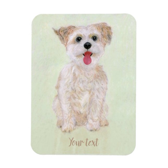 Magnet Flexible Aimant Flexible Souple Chien Morkie (Vertical)