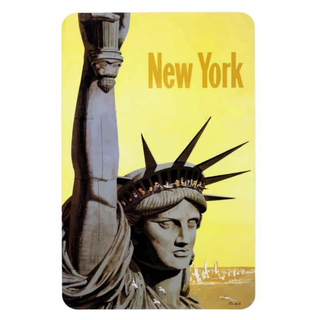 Magnet Flexible Aimant flexible vintage "NEW YORK" (Vertical)
