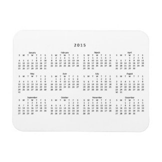 Magnet Flexible Aimant frigo 2015 Calendrier