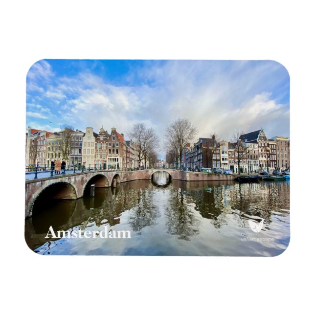 Magnet Flexible Aimant frigo d'Amsterdam par Velvet Escape (Horizontal)