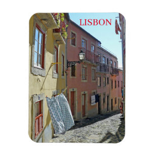 Magnet Flexible aimant frigo de la rue Lisbon Alfama
