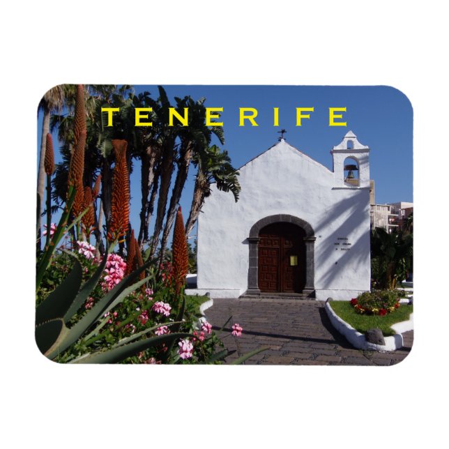 Magnet Flexible Aimant frigo de l'église de Tenerife (Horizontal)