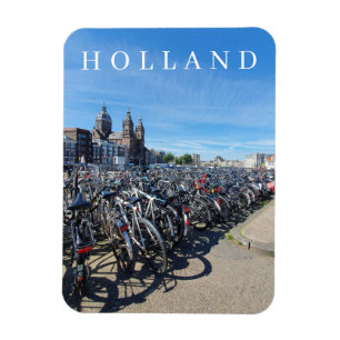 Magnet Flexible Aimant frigo de stationnement pour vélos Holland