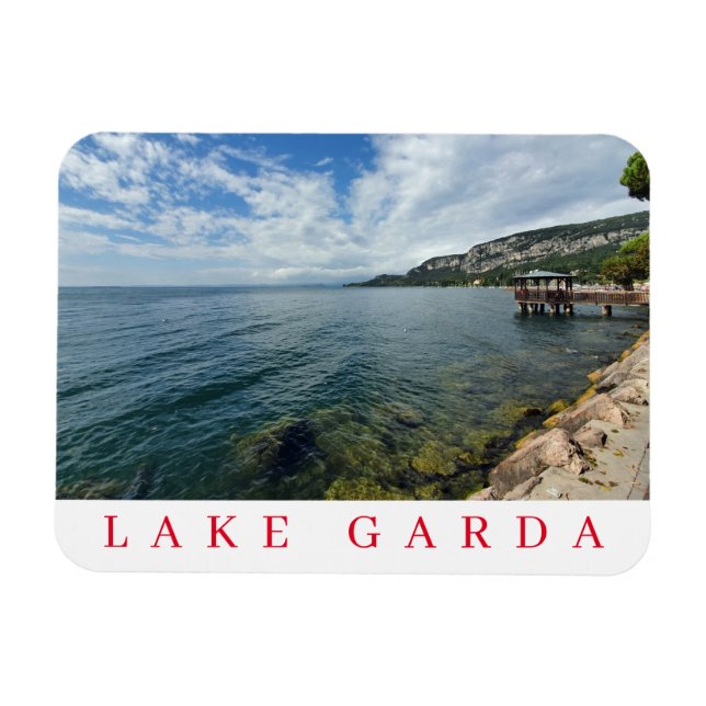 Magnet Flexible Aimant frigo du lac de Garde nuages (Horizontal)