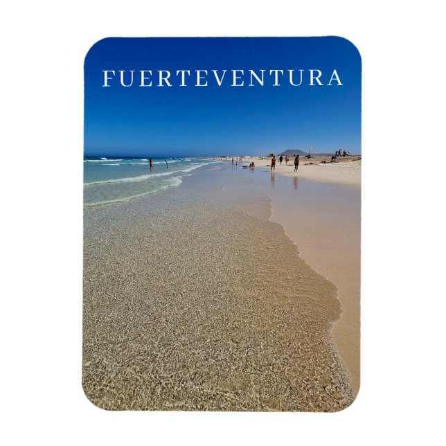 Magnet Flexible Aimant frigo Fuerteventura vue sur la plage (Vertical)