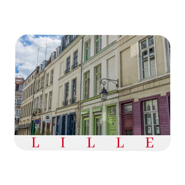 Magnet Flexible Aimant frigo Lille Old Town (Horizontal)