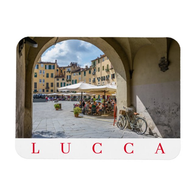 Magnet Flexible aimant frigo Lucca Piazza Anfiteatro (Horizontal)