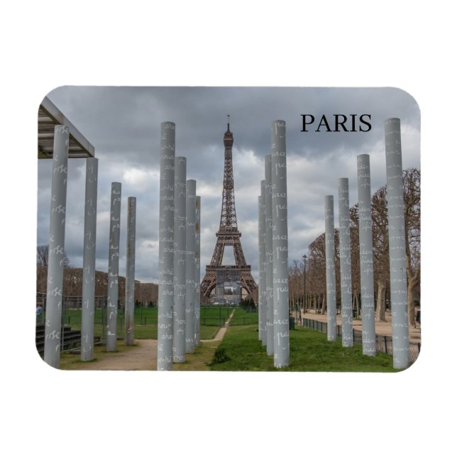 Magnet Flexible Aimant frigo Paris Champs de Mars (Horizontal)