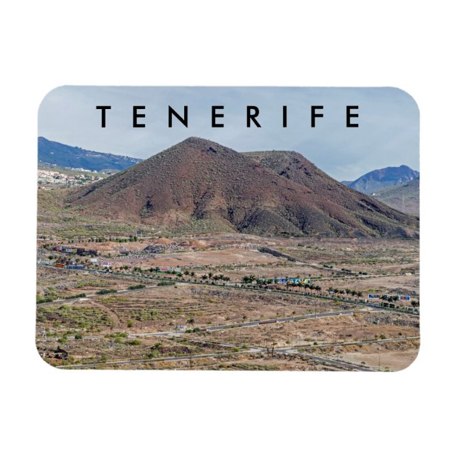 Magnet Flexible Aimant frigo paysage volcanique de Tenerife (Horizontal)