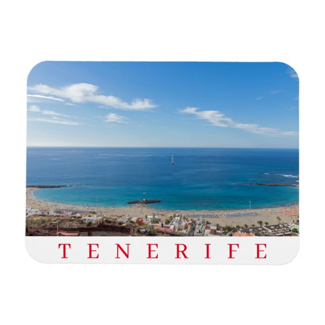 Magnet Flexible Aimant frigo Tenerife Las Vistas Beach (Horizontal)