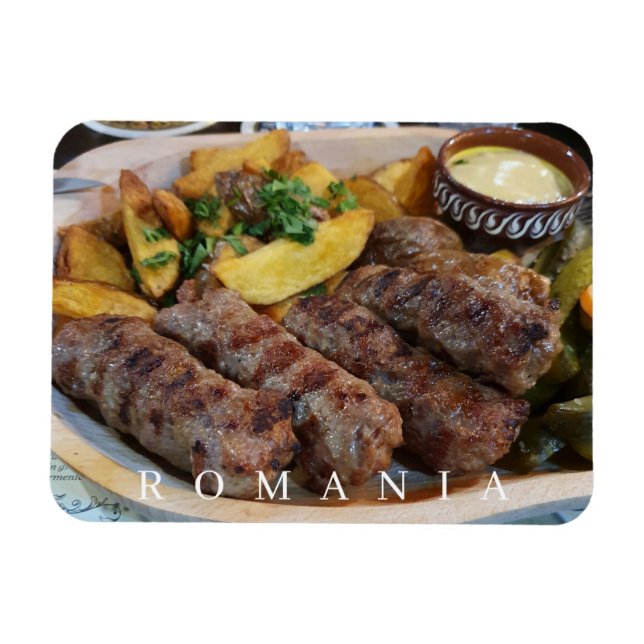 Magnet Flexible Aimant frigo vue Mici en Roumanie (Horizontal)