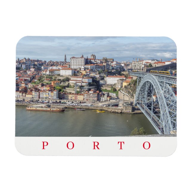 Magnet Flexible Aimant frigo vue panoramique Porto (Horizontal)