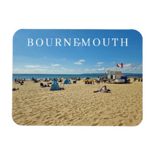 Magnet Flexible Aimant frigo vue plage de Bournemouth
