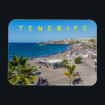 Magnet Flexible Aimant frigo vue plage de Tenerife<br><div class="desc">Une belle vue sur Playa Torviscas sur l'île de Tenerife aux Canaries imprimée sur un aimant souvenir frigo.</div>