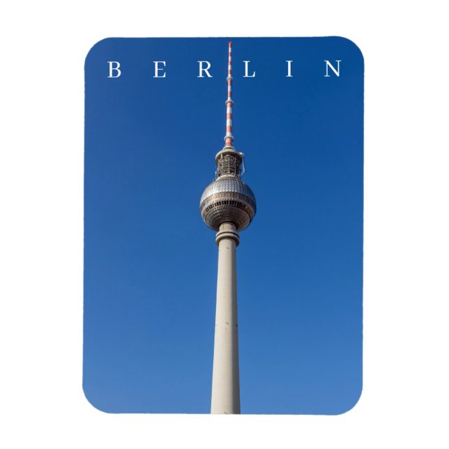 Magnet Flexible Aimant frigo vue tour Berlin TV (Vertical)