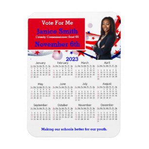 Magnet Flexible Aimant frigorifique du calendrier de campagne 2023