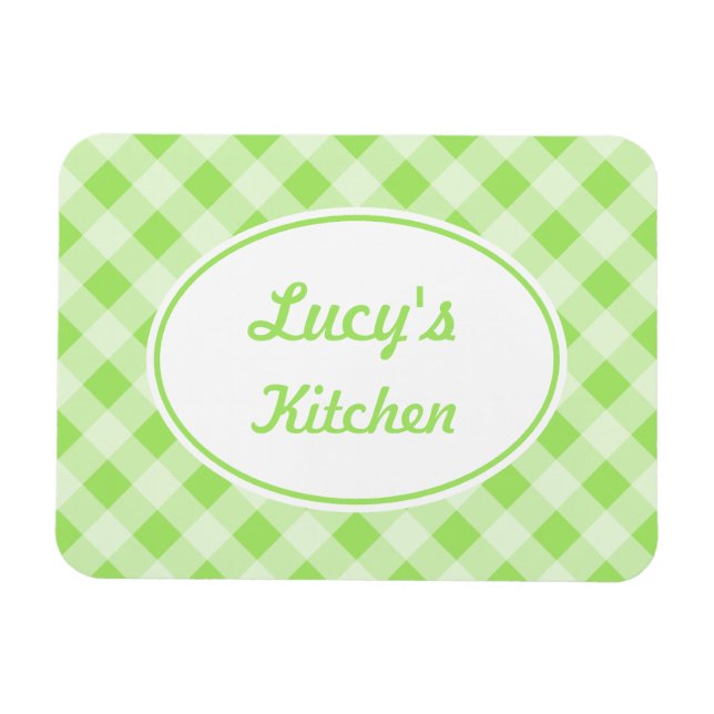 Magnet Flexible Aimant Gingham Personnalisé (Horizontal)