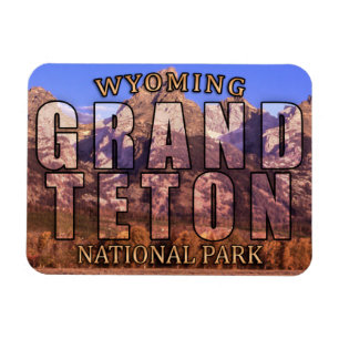 Magnet Flexible Aimant grand de parc national de Teton du Wyoming