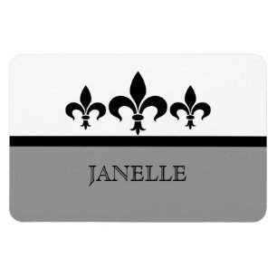 Magnet Flexible Aimant gris de Swanky Fleur De Lis Flexi