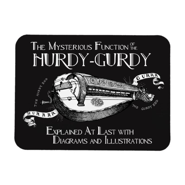 Magnet Flexible Aimant Hurdy-Gurdy (Horizontal)