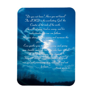 Magnet Flexible Aimant inspiré - Isaïe 40 ; 28-31