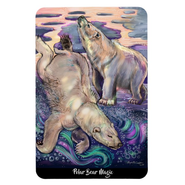 Magnet Flexible Aimant magique de l'ours polaire (Vertical)