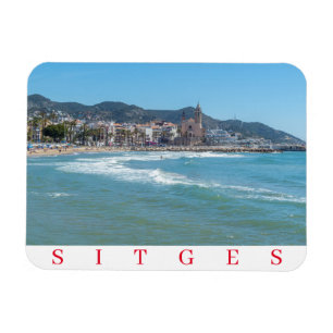 Magnet Flexible aimant mer et frigo église Sitges