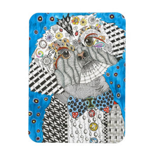 Magnet Flexible Aimant mignon et coloré 3" de Shih Tzu x4 "