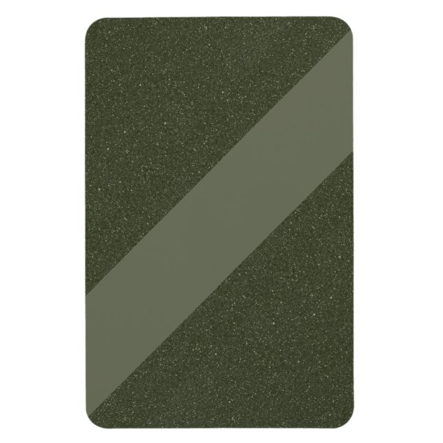 Magnet Flexible Aimant Moderne Vert Mousse Diagonal – Personnalisa (Vertical)