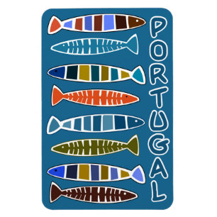 Magnet Flexible Aimant Motif de poisson PORTUGAL