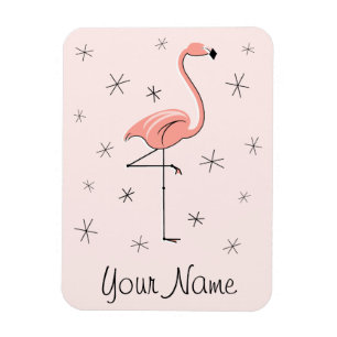 Magnet Flexible Aimant nommé rose de Flamant rose flexible
