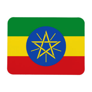 Magnet Flexible Aimant patriotique flexible avec drapeau d'Ethiopi