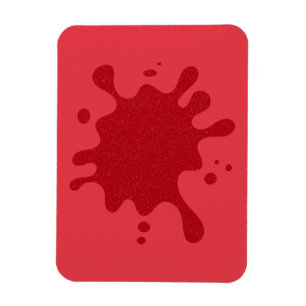 Magnet Flexible Aimant personnalisable rouge sur rouge – Éclabouss