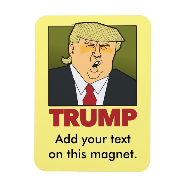 Magnet Flexible Aimant personnalisable TRUMP (Vertical)